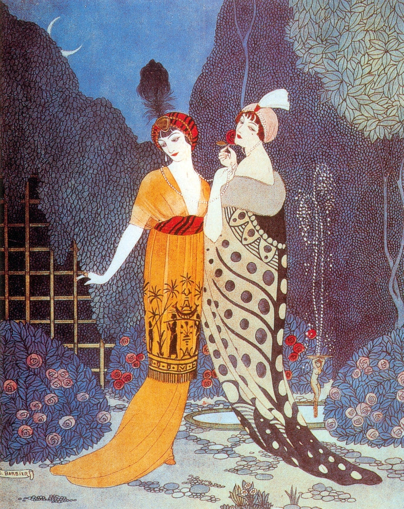 Paquin Dress Fine Art Print - George Barbier Pochoir (1912)