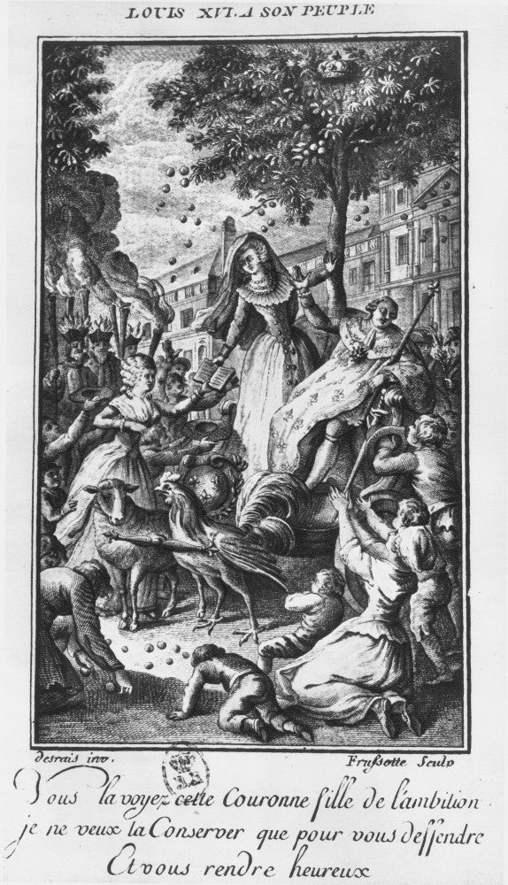 Marie-Olympe De Gouges Allegorical Engraving Poster Print
