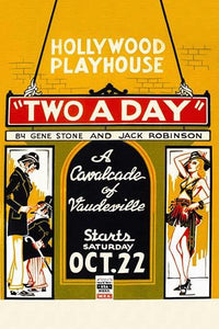 Federal Theatre Project 'Two a Day' Poster Print - Vintage Art