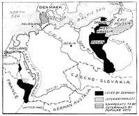 World War I Map of 1919 - Treaty of Versailles Poster Print by Granger Collection