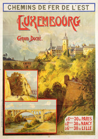 Railway Excursions to Luxembourg Fine Art Print