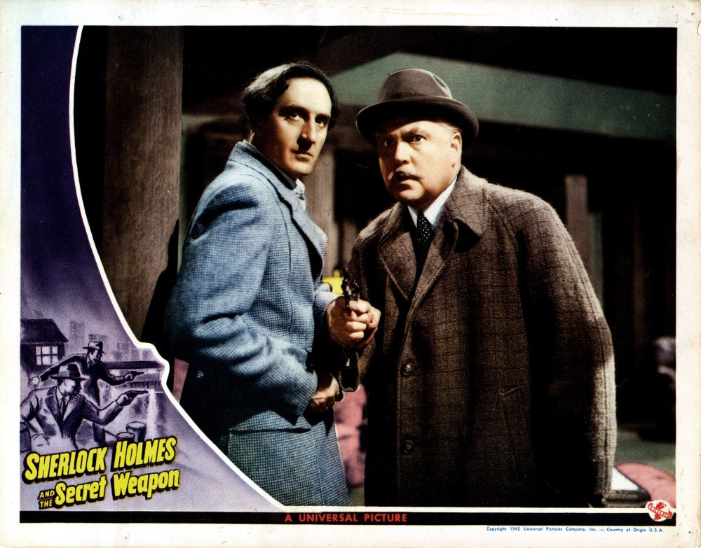 Sherlock Holmes And The Secret Weapon Movie Poster Print - 1943