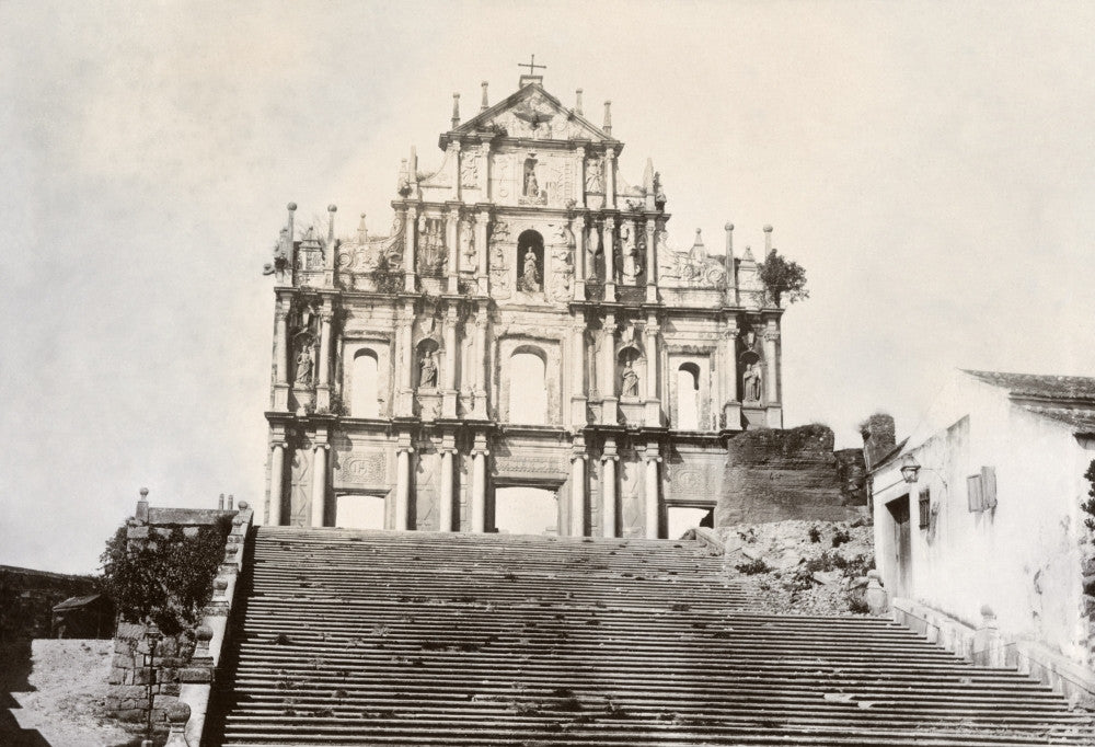 Macau Ruins of St. Paul's Cathedral Fine Art Print by Granger Collection