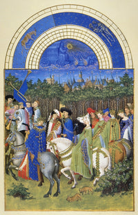 Book of Hours: May - Procession of Merrymakers Fine Art Print by Granger Collection