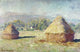 Two Haystacks Fine Art Print by Claude Monet - J.H. Whittemore Collection