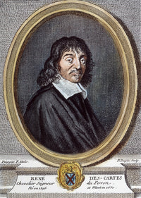 Rene Descartes Fine Art Print - 18th Century French Engraving