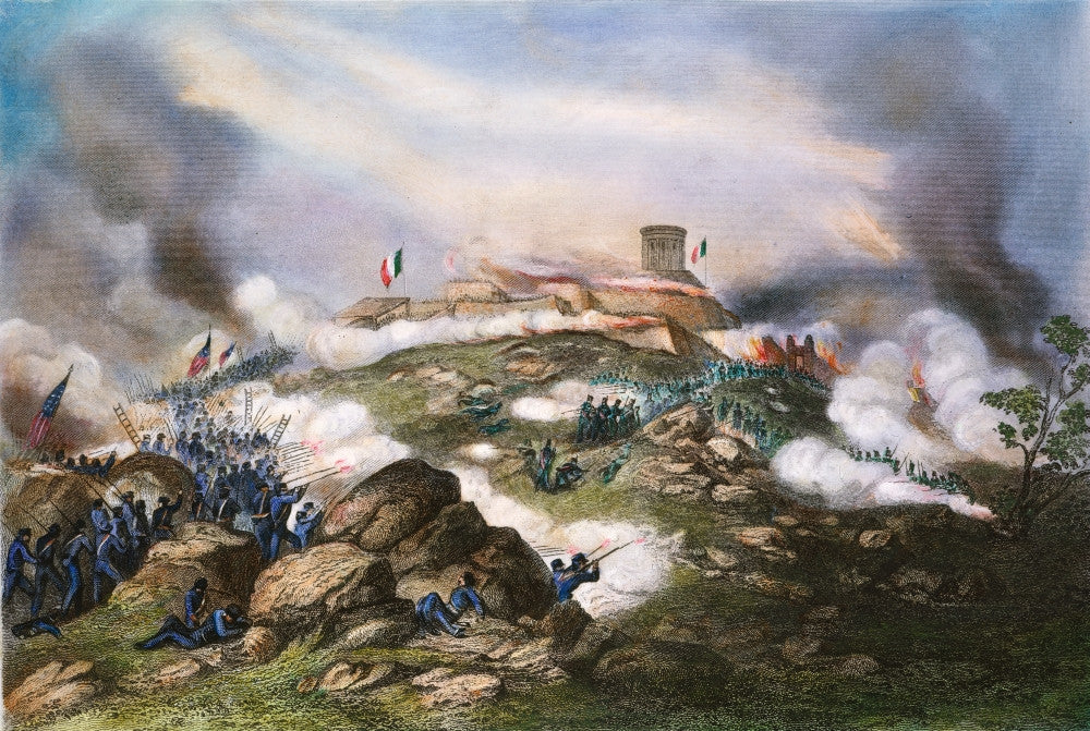 Battle of Chapultepec 1847 Fine Art Print by Granger Collection