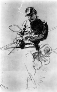 Sketch of a Cavalry Soldier (1863) Fine Art Print by Winslow Homer