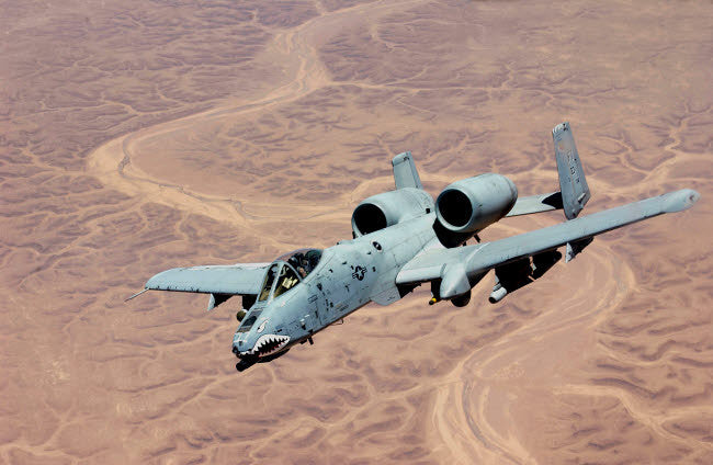 A-10 Thunderbolt Over Iraq Fine Art Print by Stocktrek Images
