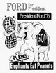 Ford For President Republican Campaign Poster - 1976 Election