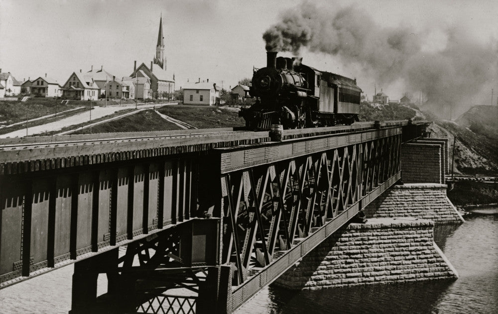 Railroad Bridge over the Sheboygan River Fine Art Print