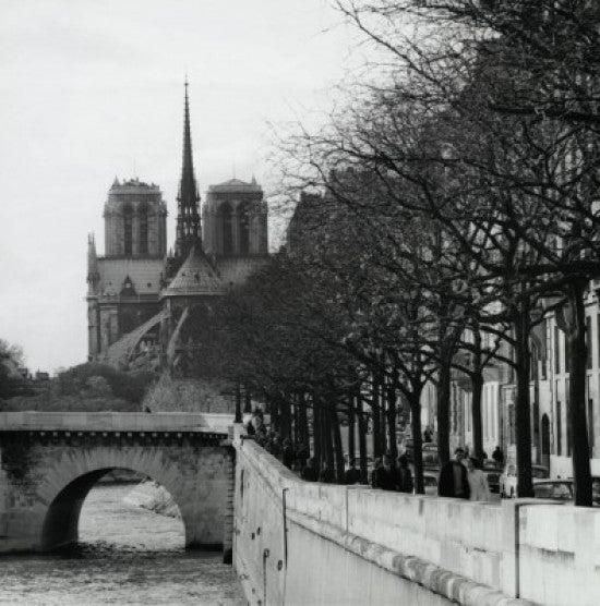 Cathedral Near a River - Notre Dame Fine Art Print - Paris