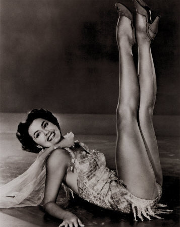 Cyd Charisse Photo Print - Legs Up on Stage - Multiple Sizes Available