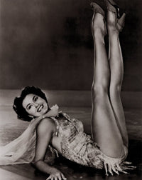 Cyd Charisse Photo Print - Legs Up on Stage - Multiple Sizes Available