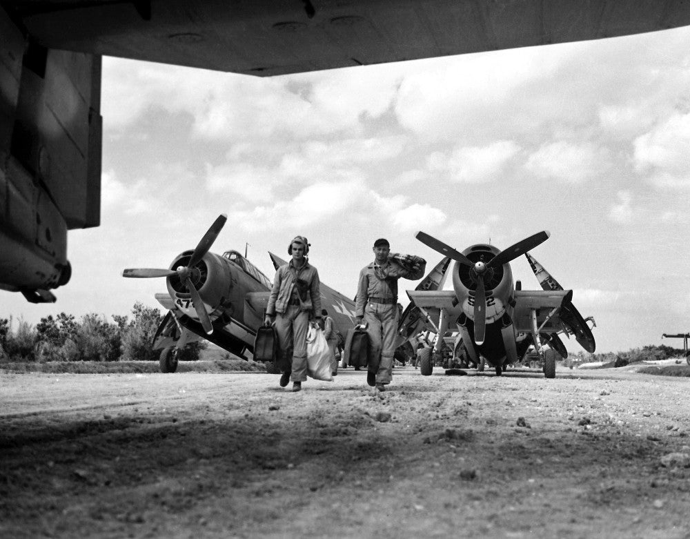 World War II Okinawa Pilots Fine Art Print - Granger Collection
