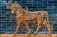 Babylon Ishtar Gate Fine Art Print - Glazed Enamel Bull Poster