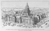 Projected Drawing of the American Museum of Natural History Poster Print