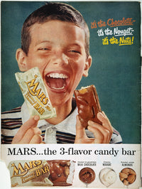 Vintage Mars Bar Advertisement Poster Print (1957) by Granger Collection