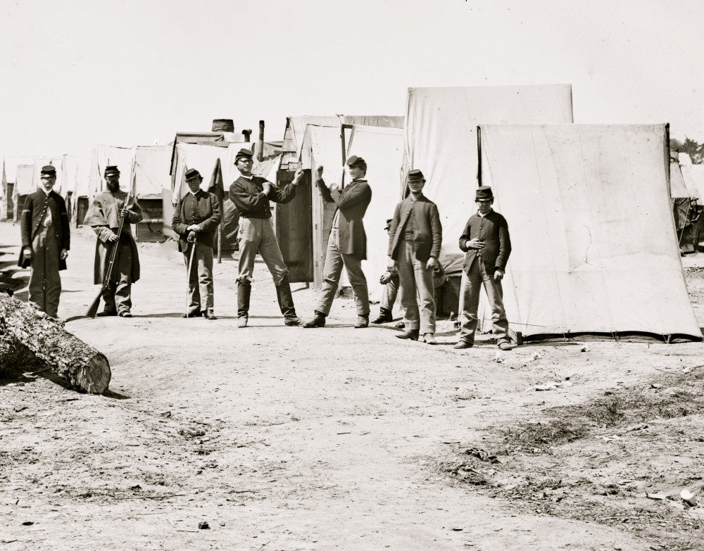 Petersburg, Virginia Federal Camp Soldiers Boxing Poster Print
