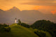 Chapel of St. Primoz at Sunset Fine Art Print by Jim Nilsen