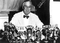 Franklin D. Roosevelt Fireside Chats Poster Print by Granger Collection