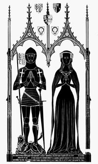 Knights of England 1416 Brass Rubbing Fine Art Print