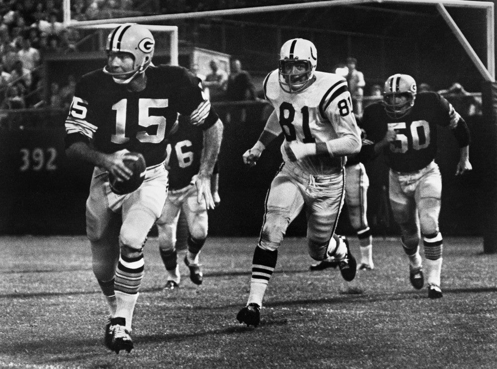 Bart Starr Football Action Fine Art Print - 1966 Game Moment
