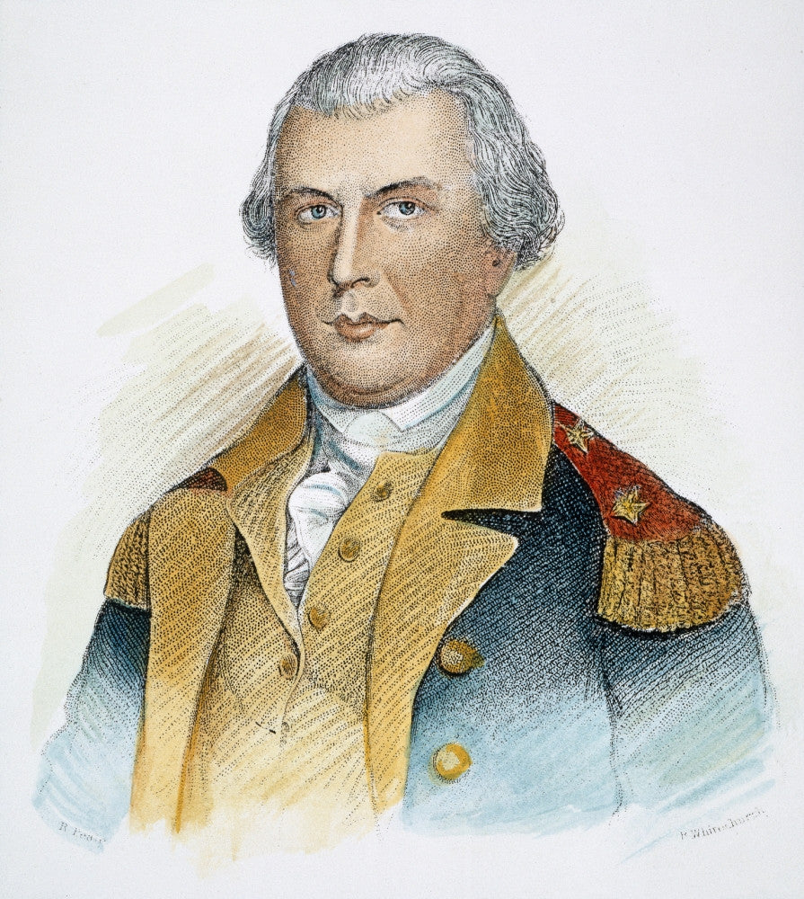 Nathanael Greene Stipple Engraving Fine Art Print - 19th Century