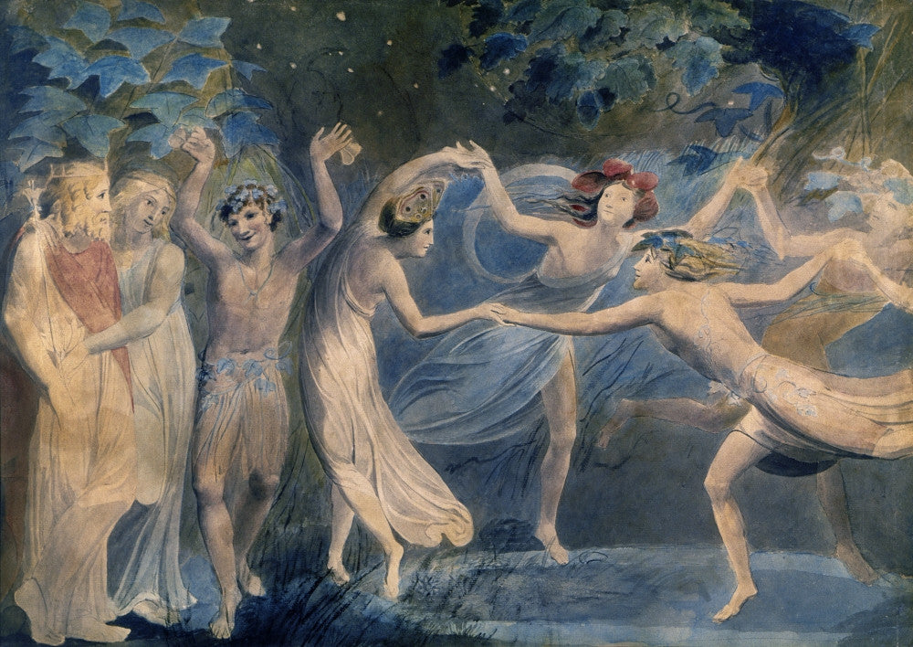 Blake: Fairies - A Midsummer Night's Dream Art Print by William Blake