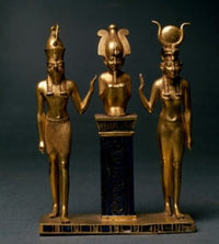 Trinity of Osorkon II: Osiris with Isis and Horus Fine Art Print - Louvre
