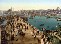 Galata Bridge in Constantinople, C1895 Photochrome Print by Granger Collection