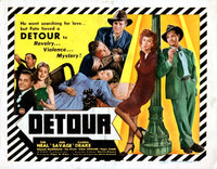 Detour U Movie Poster Fine Art Print featuring Tom Neal and Claudia Drake