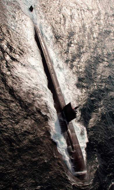 Los Angeles-class Submarine USS Asheville Fine Art Print by Stocktrek Images
