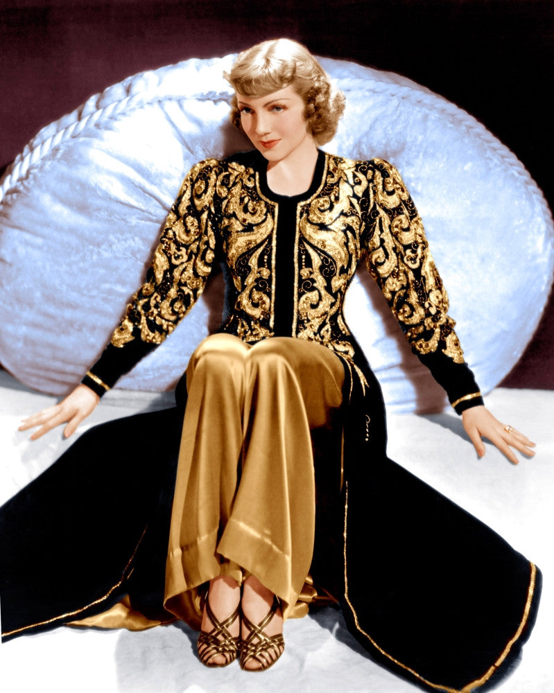 Bluebeard's Eighth Wife Movie Poster Print Featuring Claudette Colbert
