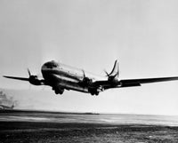 Boeing 377 Stratocruiser Poster Print – Vintage Airliner Art
