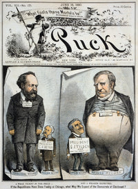 Presidential Campaign Cartoon from 1880 by J.A. Wales