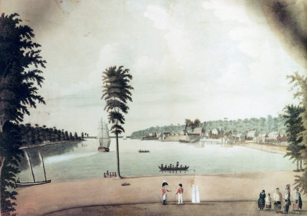 Fort Malden and Amherstburg, 1812 Contemporary Painting Poster Print