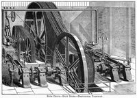 Providence Tramway Machine Fine Art Print - Line Engraving
