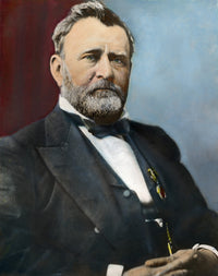 Ulysses S. Grant Oil Over Photograph by Mathew Brady - Fine Art Print