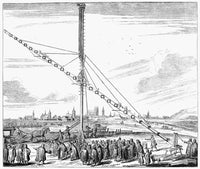 Hevelius' Telescope Engraving Print - 1670 by Granger Collection