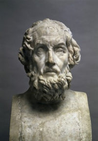 Bust of Homer Sculpture Poster Print - Musee du Louvre 8x10