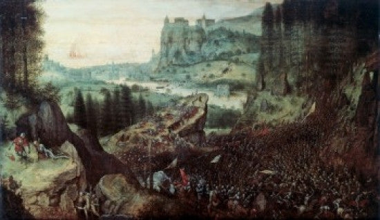 The Suicide of Saul Fine Art Print by Pieter Bruegel the Elder