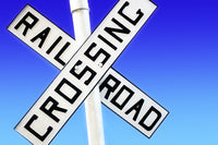 Railroad Crossing Sign Fine Art Print - Multiple Sizes Available
