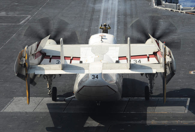 C-2A Greyhound Catapult Launch Fine Art Print by Stocktrek Images