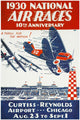 1930 National Air Race Fine Art Print - Chicago Poster