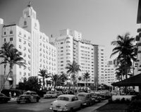 Miami Beach Resort Hotels on Collins Avenue Fine Art Print