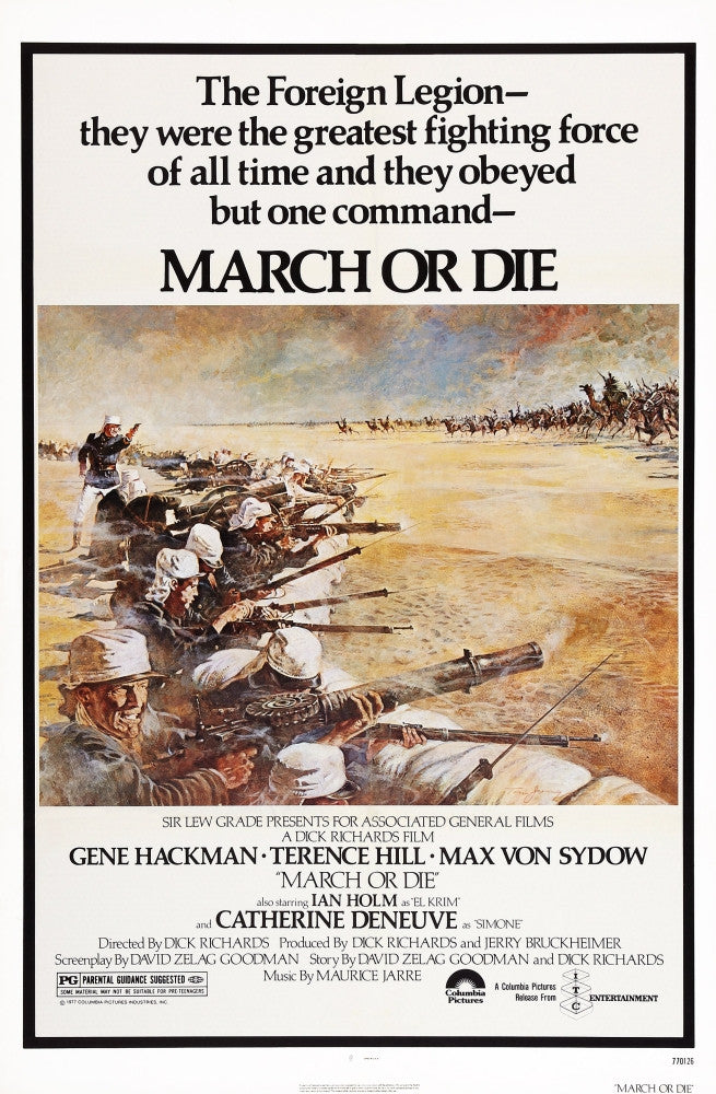 March Or Die Movie Poster Art Print - 1977 Film Masterprint