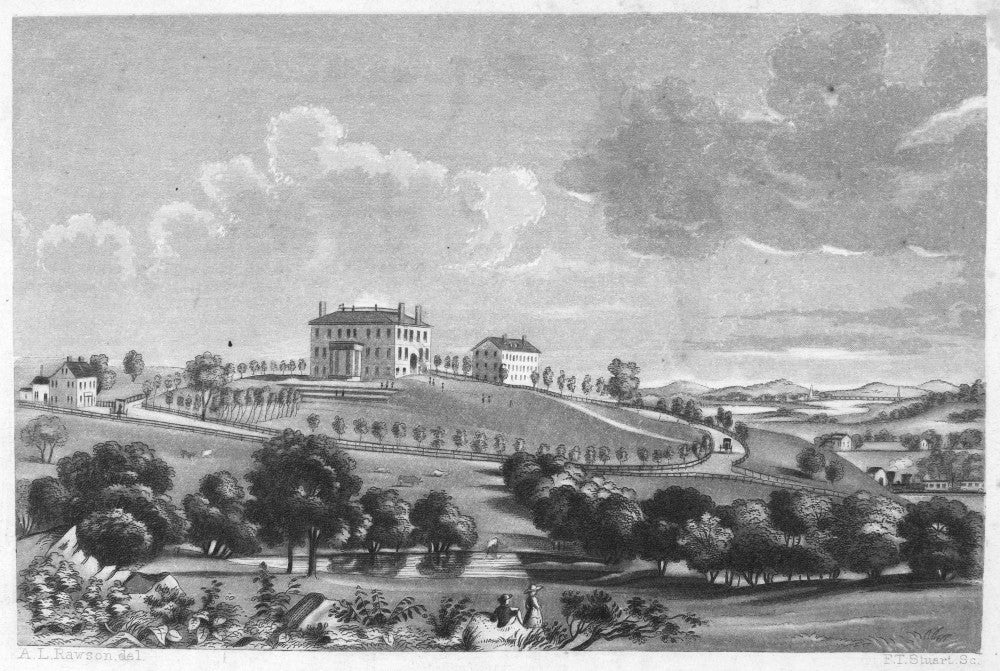Tufts College Steel Engraving Print - Established 1852 | Posterazzi