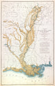 Historical Map of the Mississippi River - 1861 by Charles Mahon