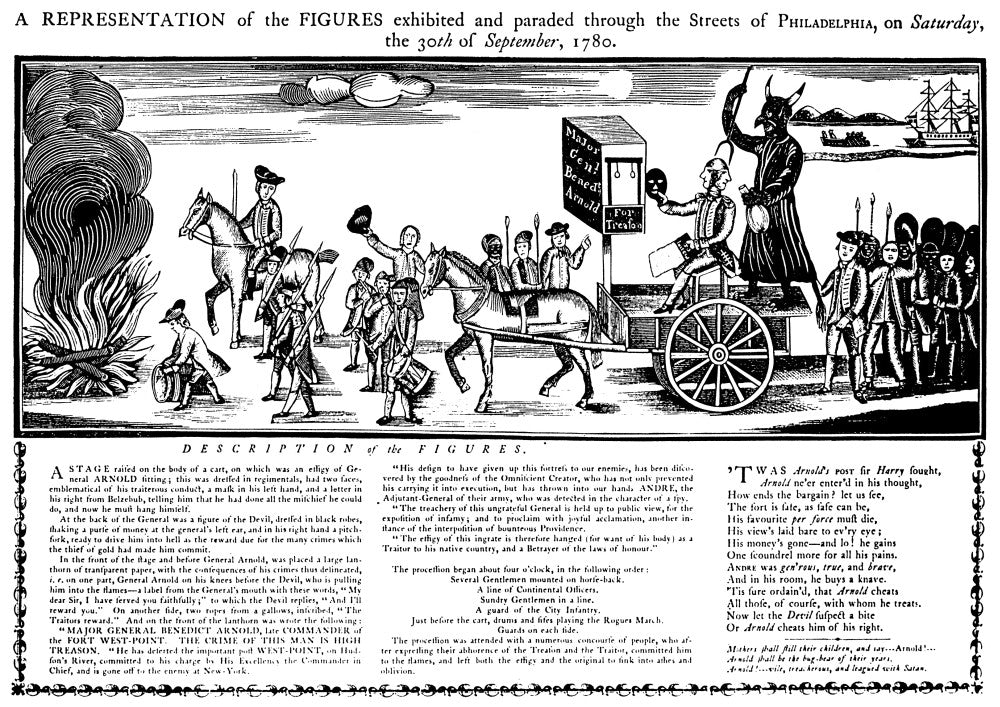 Benedict Arnold American Soldier and Traitor Poster Print